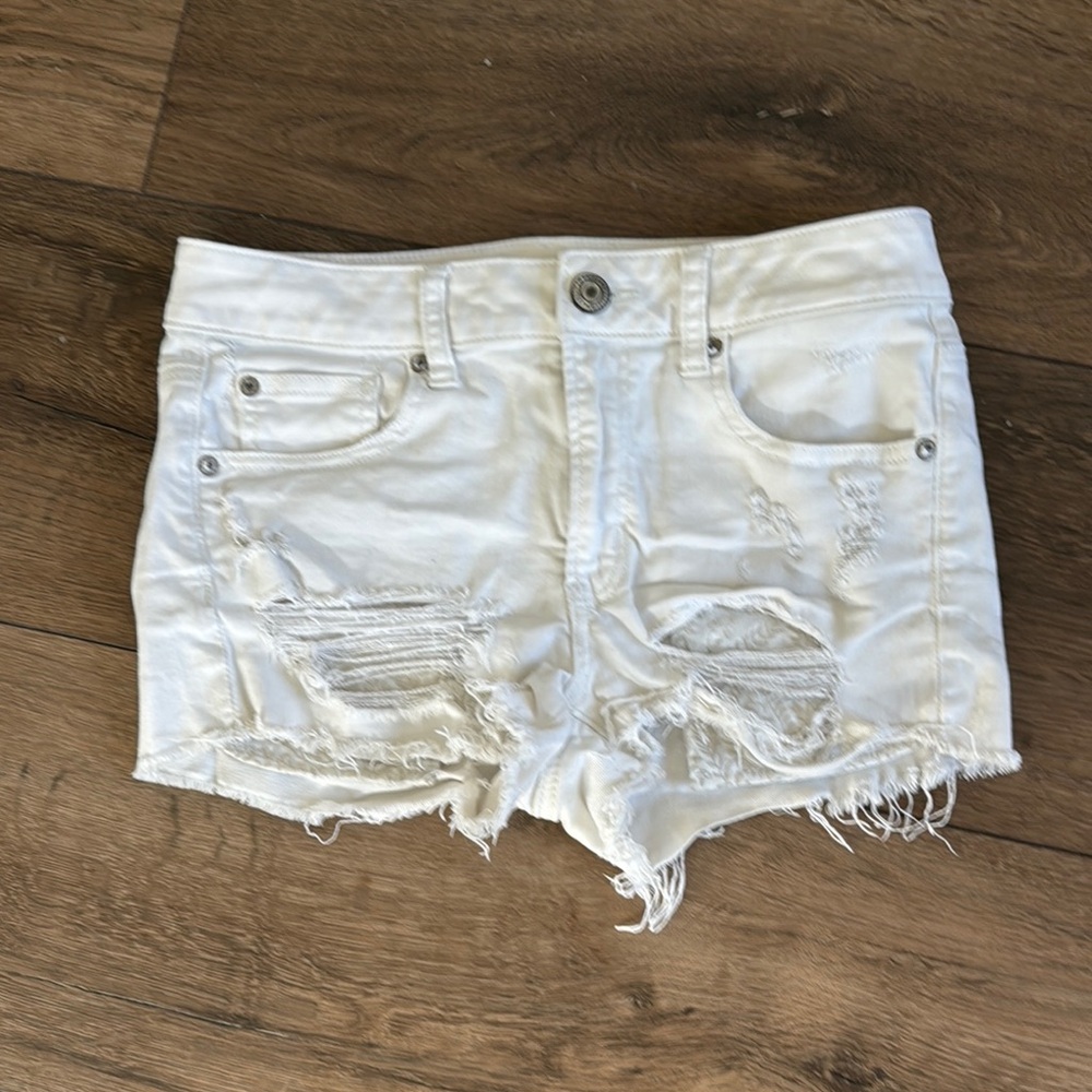 American Eagle Outfitters White Denim Shorts